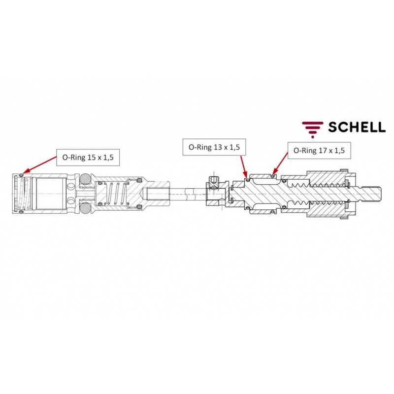 SCHELL ventil Polar II – sada těsnících kroužků