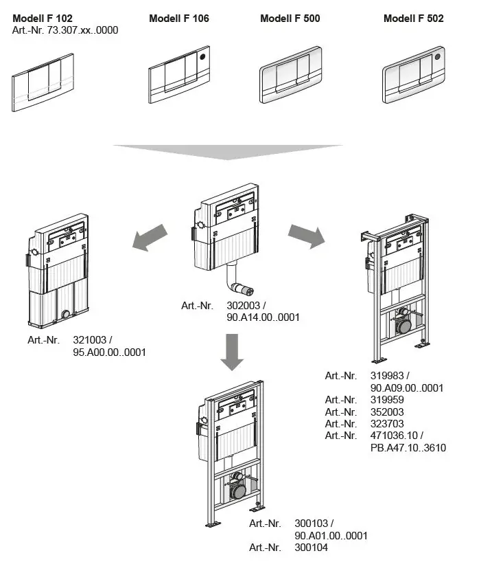 Ovládací tlačítko FRIATEC F102 330x180mm bílé