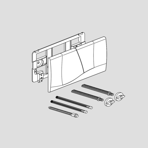 Ovládací tlačítko FRIATEC F300 280x160 mm bílé