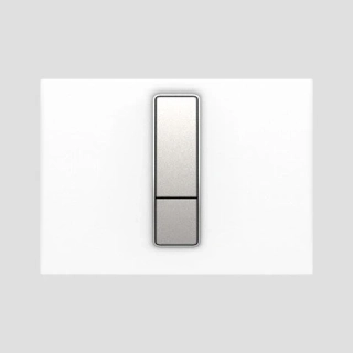 Ovládací tlačítko SANIT INEO BRIGHT Duroplast malé 202x145mm bílá/matný chrom